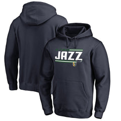 Utah Jazz Onside Stripe Pullover Hoodie Navy