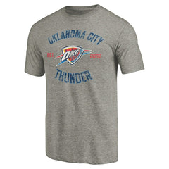 Oklahoma City Thunder Team Heritage Tri-Blend T-Shirt Gray