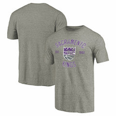 Sacramento Kings Team Heritage Tri-Blend T-Shirt Gray