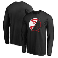 Atlanta Hawks X-Ray Long Sleeve T-Shirt Black