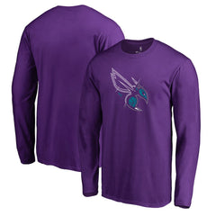 Charlotte Hornets X-Ray Long Sleeve T-Shirt Purple