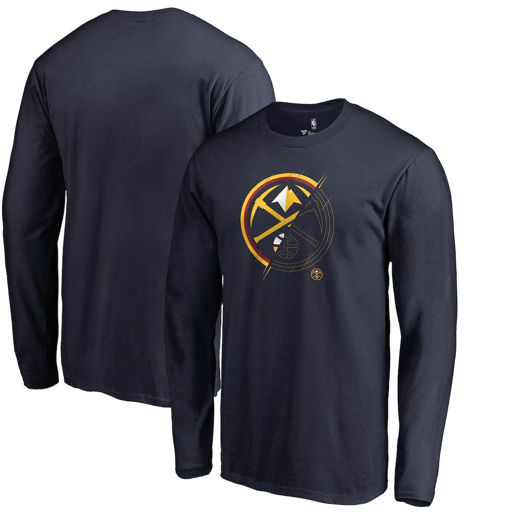 Denver Nuggets X-Ray Long Sleeve T-Shirt Navy