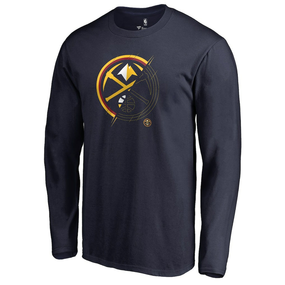 Denver Nuggets X-Ray Long Sleeve T-Shirt Navy