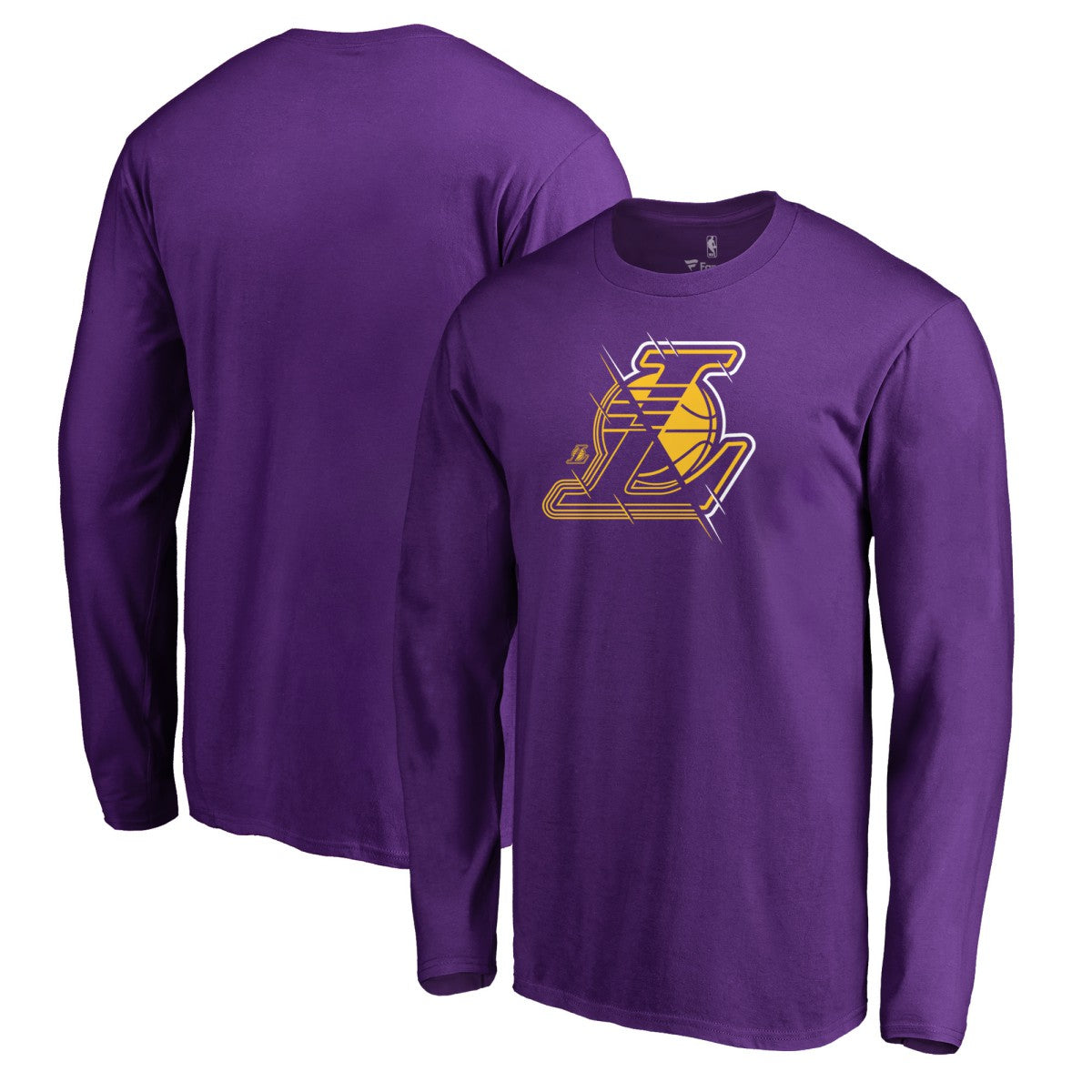 Los Angeles Lakers X-Ray Long Sleeve T-Shirt Purple