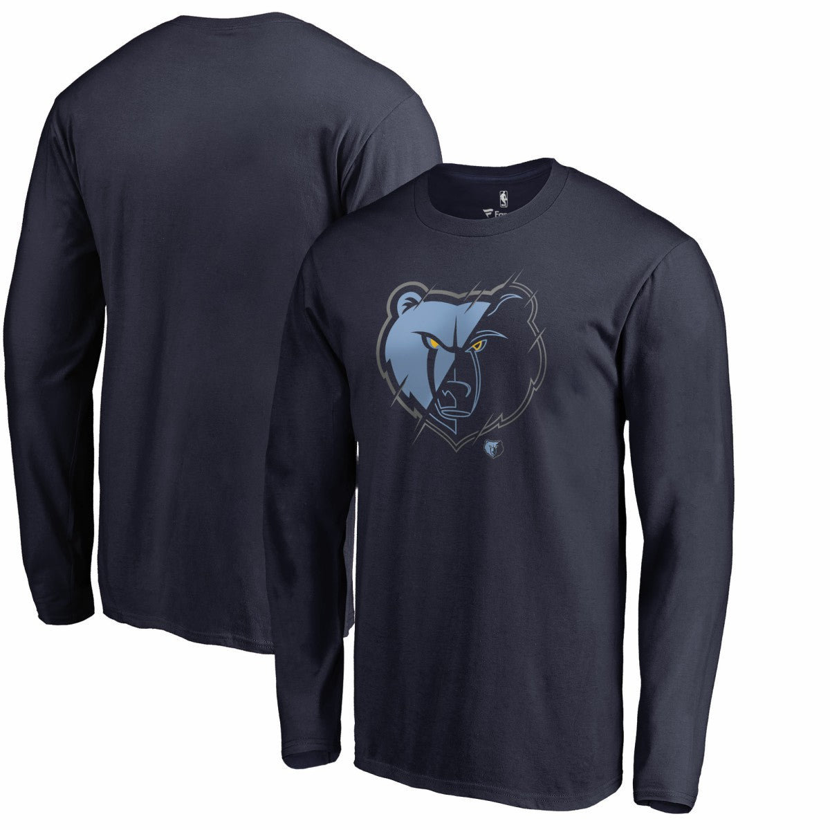 Memphis Grizzlies X-Ray Long Sleeve T-Shirt Navy