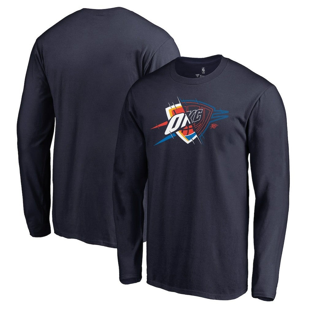 Oklahoma City Thunder X-Ray Long Sleeve T-Shirt Navy