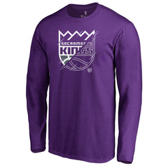 Sacramento Kings X-Ray Long Sleeve T-Shirt Purple