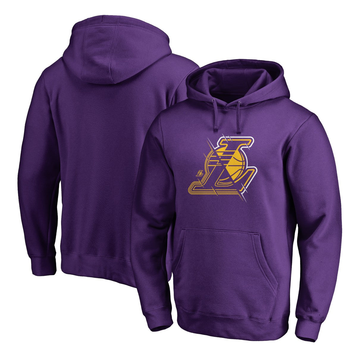 Los Angeles Lakers X-Ray Pullover Hoodie Purple