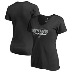 San Antonio Spurs Women's Script Assist T-Shirt Black