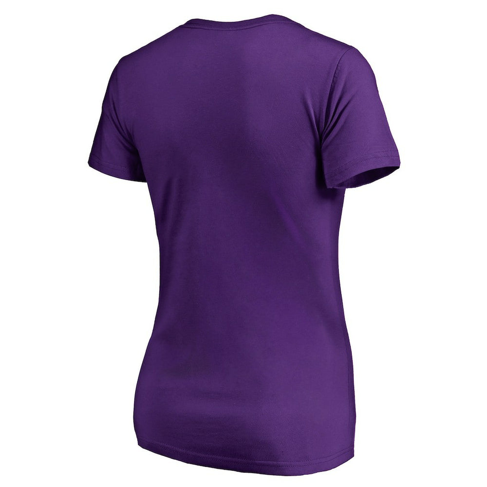 Minnesota Vikings Women's X-Ray Slim Fit V-Neck T-Shirt - Purple - NFL