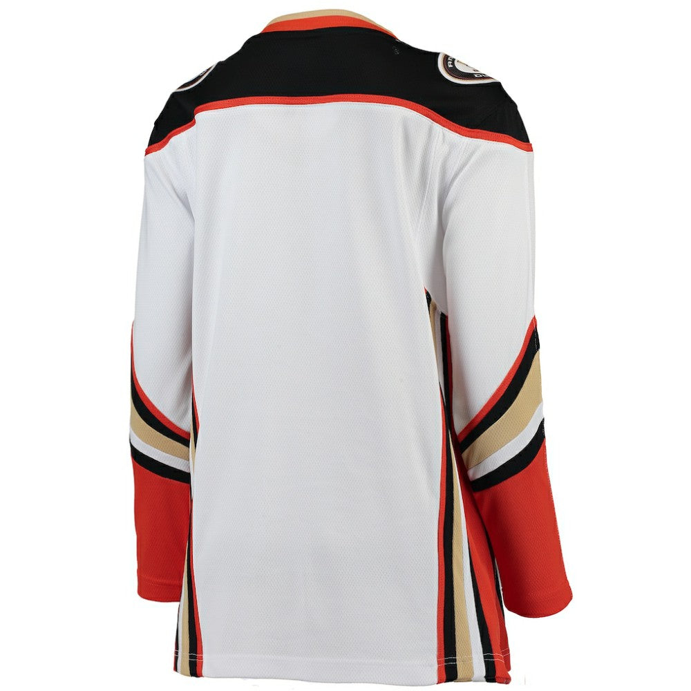 Anaheim Ducks Fanatics Women's Away Breakaway Jersey - White | Fanatics Lifestyle