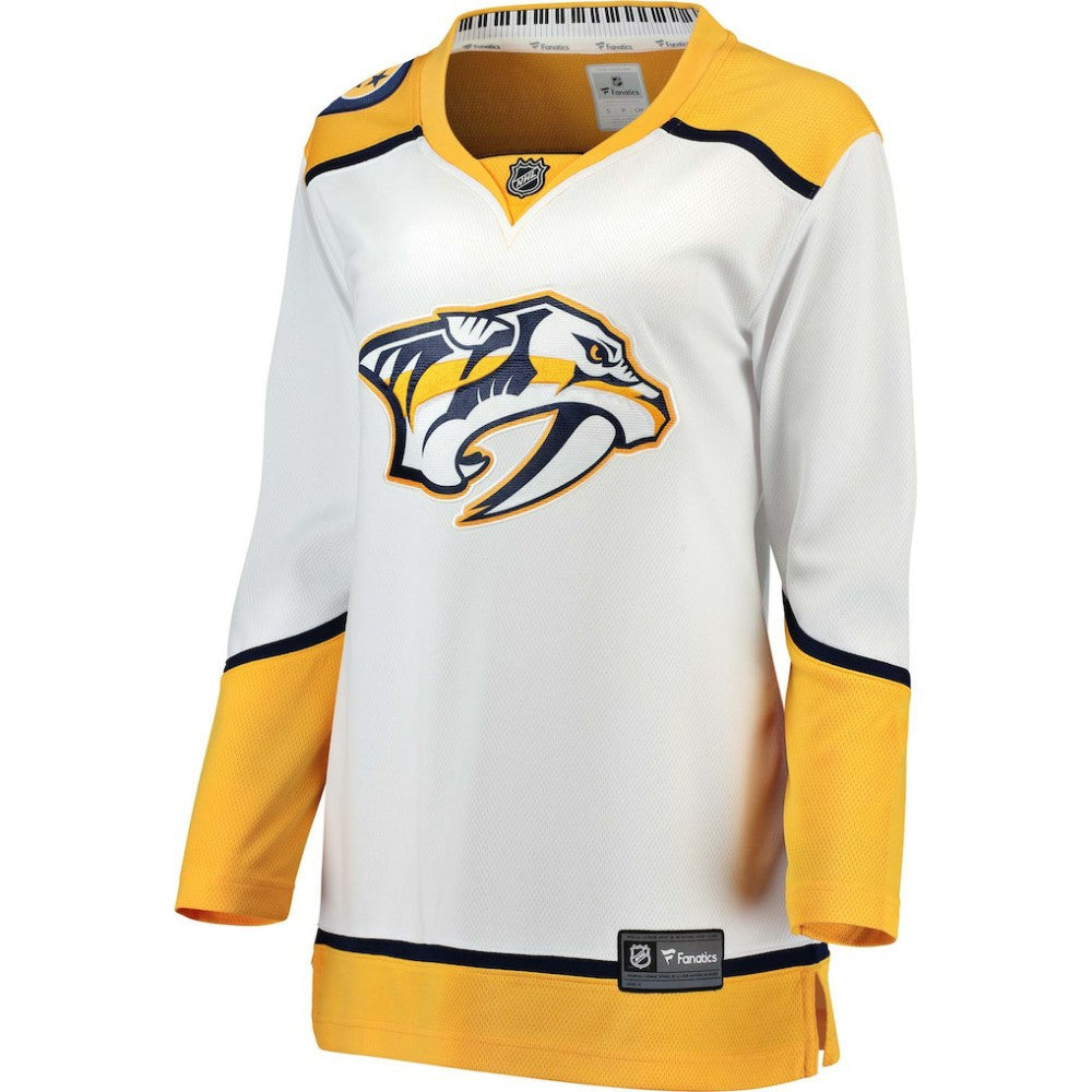 Nashville Predators Fanatics Women's Away Breakaway Jersey - White | Fanatics Clearance