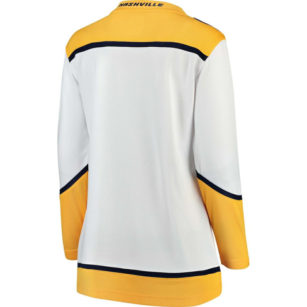 Nashville Predators Fanatics Women's Away Breakaway Jersey - White | Fanatics Clearance