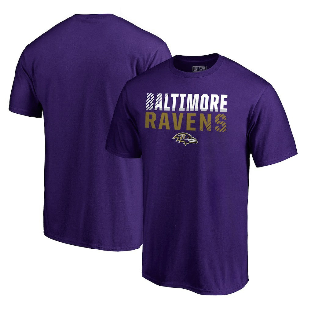 Baltimore Ravens Iconic Collection Fade Out T-Shirt - Purple - NFL