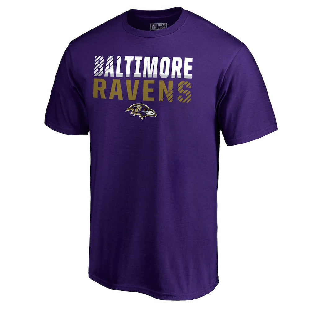 Baltimore Ravens Iconic Collection Fade Out T-Shirt - Purple - NFL