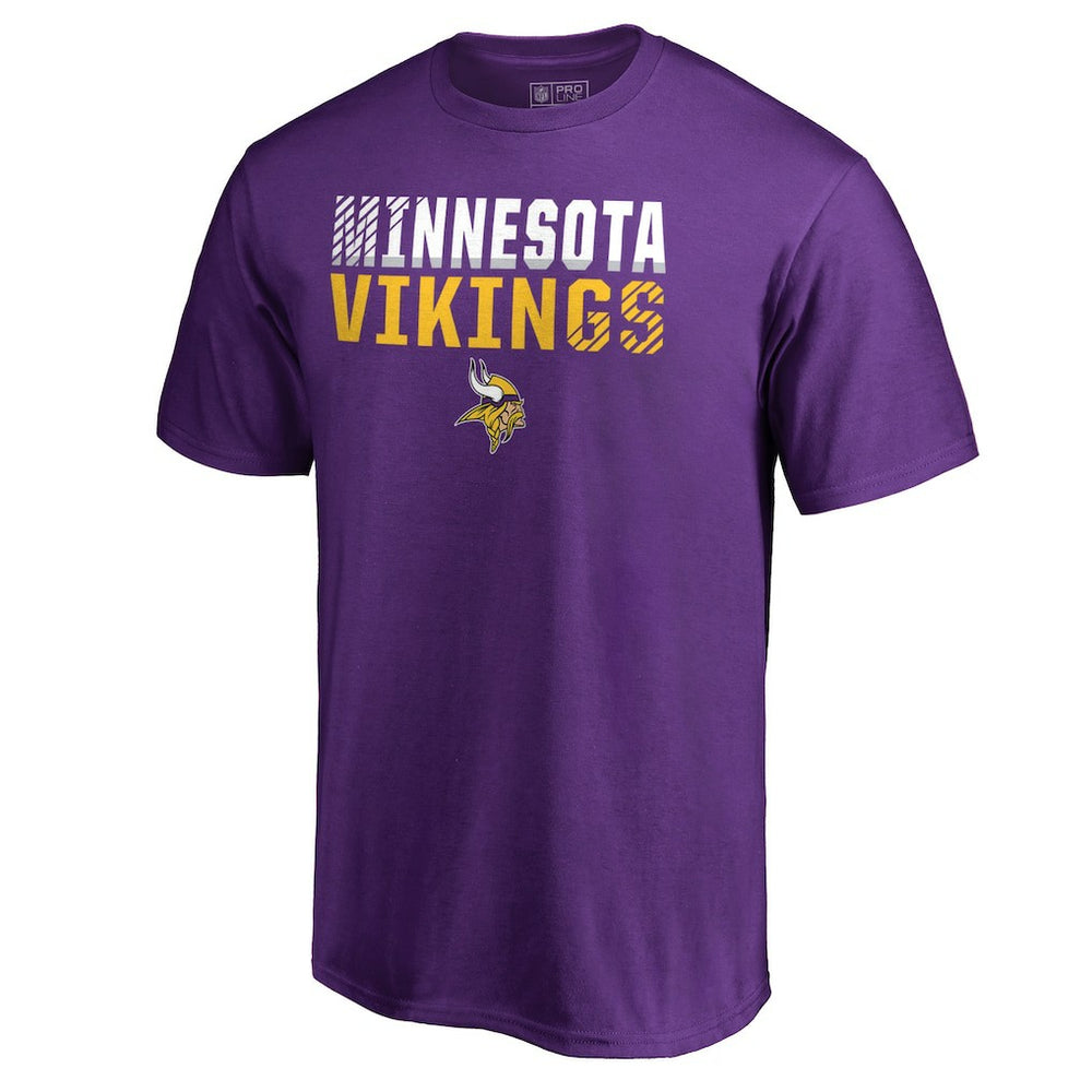 Minnesota Vikings Iconic Collection Fade Out T-Shirt - Purple - NFL