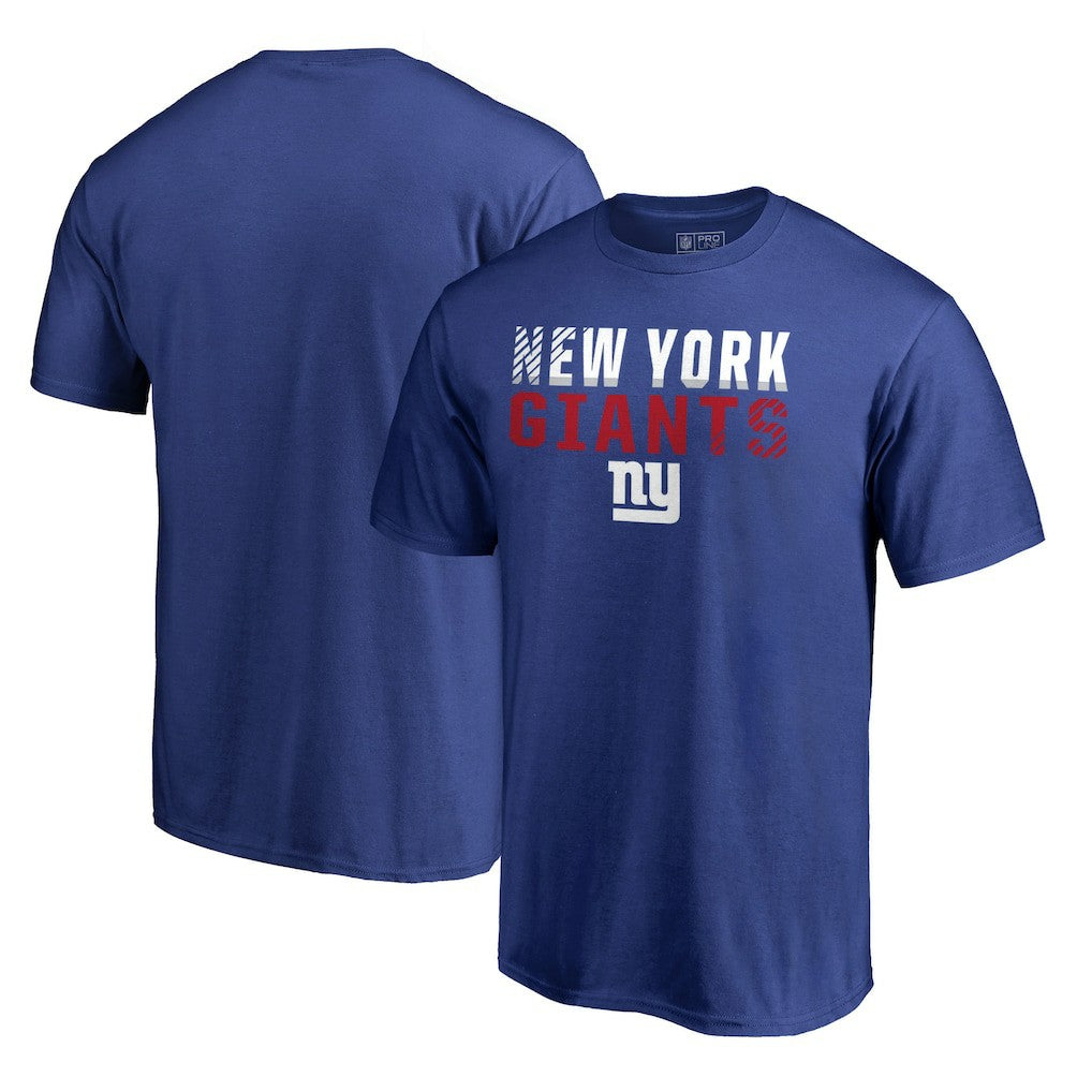 New York Giants Iconic Collection Fade Out T-Shirt - Royal - NFL