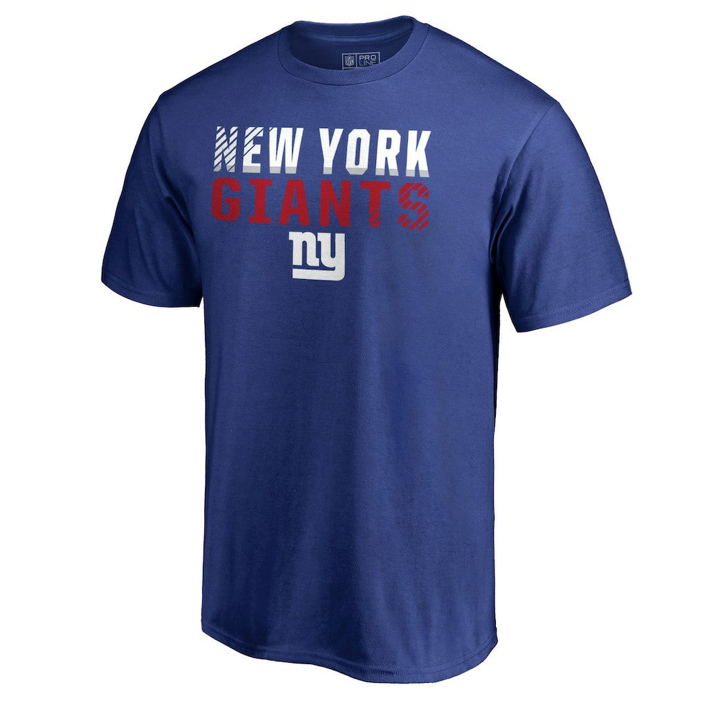 New York Giants Iconic Collection Fade Out T-Shirt - Royal - NFL