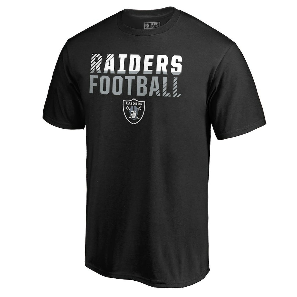 Las Vegas Raiders Iconic Collection Fade Out T-Shirt - Black - NFL