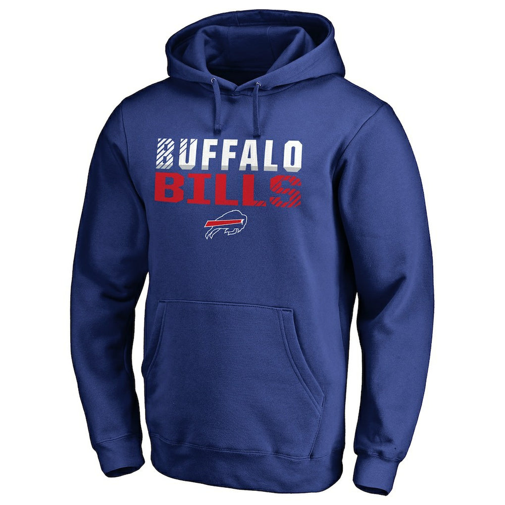 Buffalo Bills Iconic Collection Fade Out Pullover Hoodie - Royal - NFL