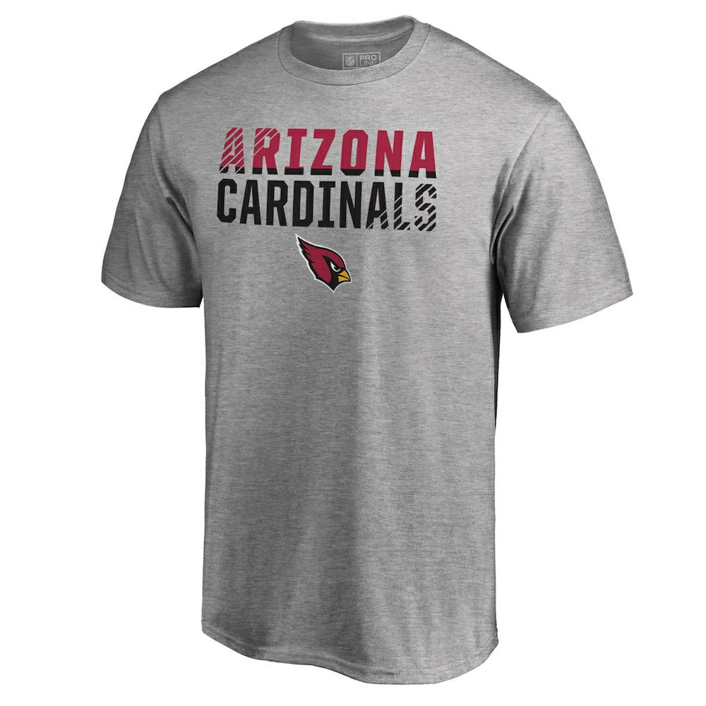 Arizona Cardinals Iconic Collection Fade Out T-Shirt - Ash - NFL