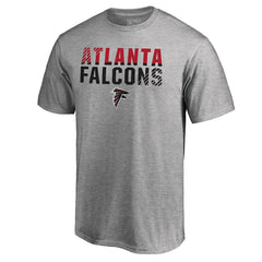 Atlanta Falcons Iconic Collection Fade Out T-Shirt - Ash - NFL