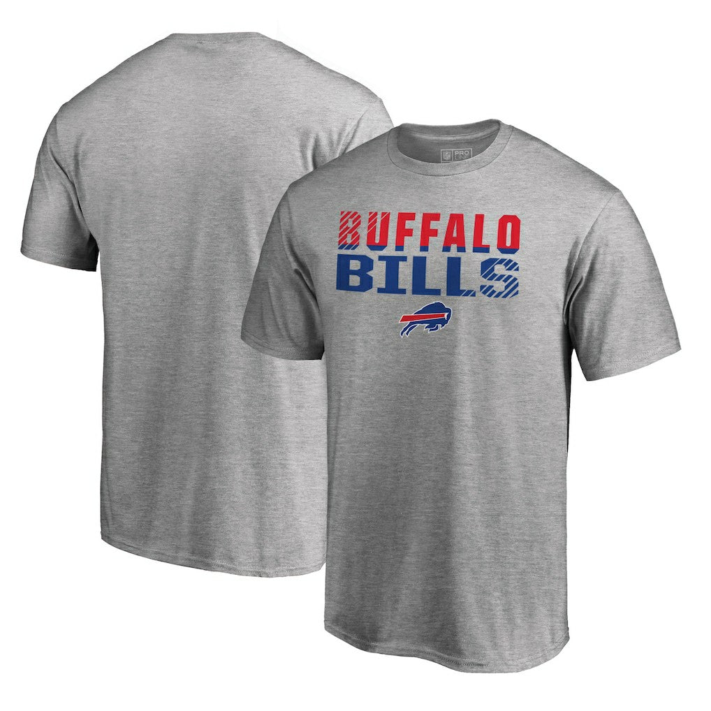 Buffalo Bills Iconic Collection Fade Out T-Shirt - Ash - NFL