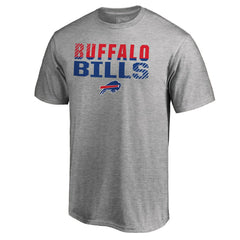 Buffalo Bills Iconic Collection Fade Out T-Shirt - Ash - NFL