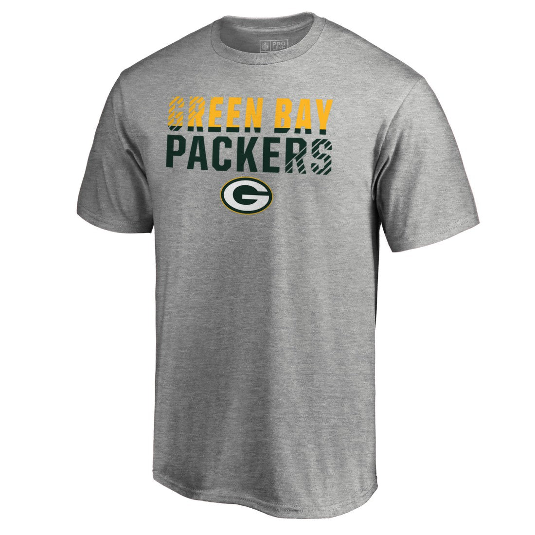 Green Bay Packers Iconic Collection Fade Out T-Shirt II - Heathered Gray - NFL