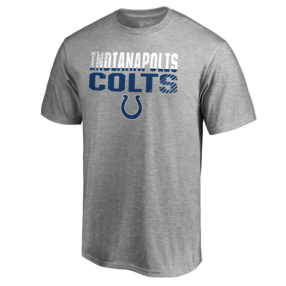 Indianapolis Colts Iconic Collection Fade Out T-Shirt - Ash - NFL