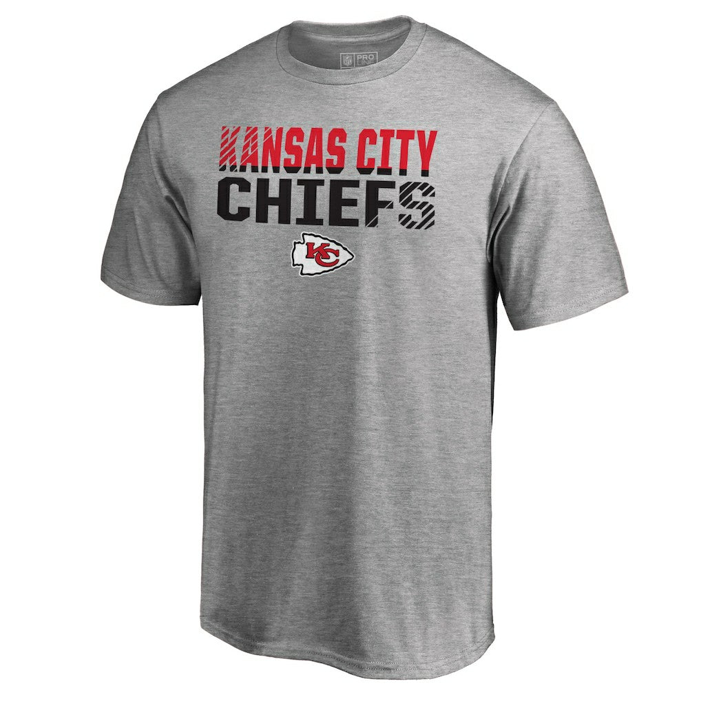 Kansas City Chiefs Iconic Collection Fade Out T-Shirt II - Heather Gray - Fanatics