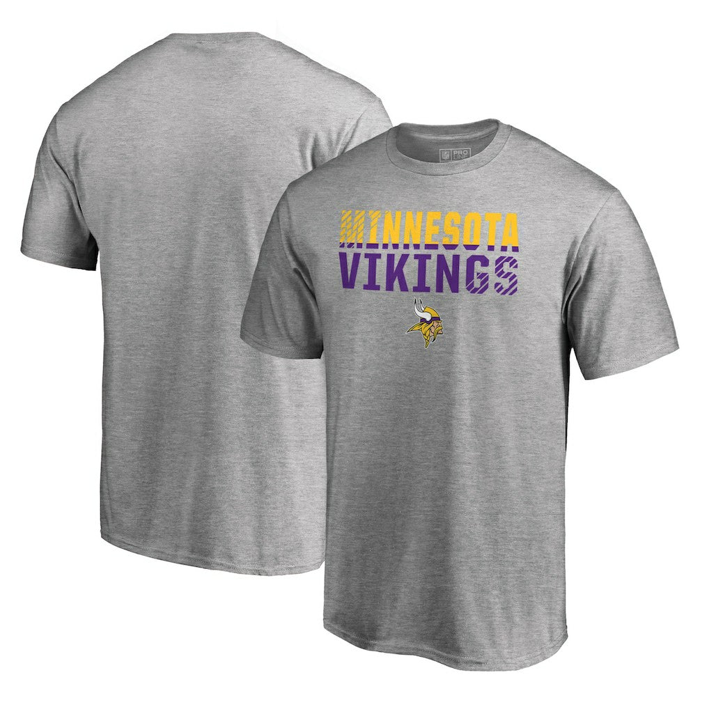 Minnesota Vikings Iconic Collection Fade Out T-Shirt - Ash - NFL