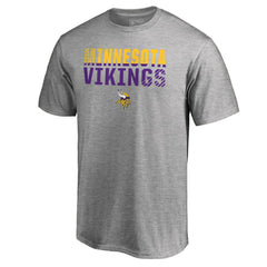 Minnesota Vikings Iconic Collection Fade Out T-Shirt - Ash - NFL