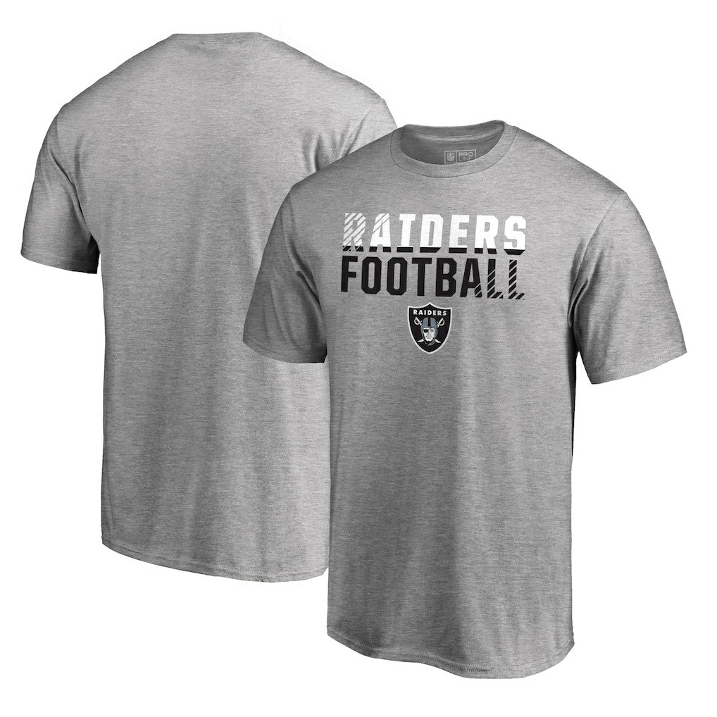 Las Vegas Raiders Iconic Collection Fade Out T-Shirt - Ash - NFL