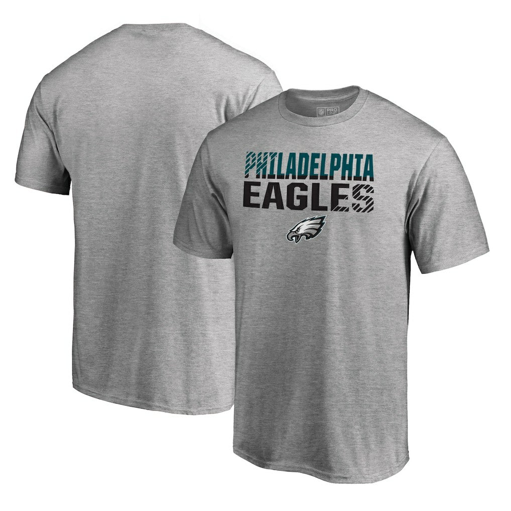 Philadelphia Eagles Iconic Collection Fade Out T-Shirt - Ash - NFL