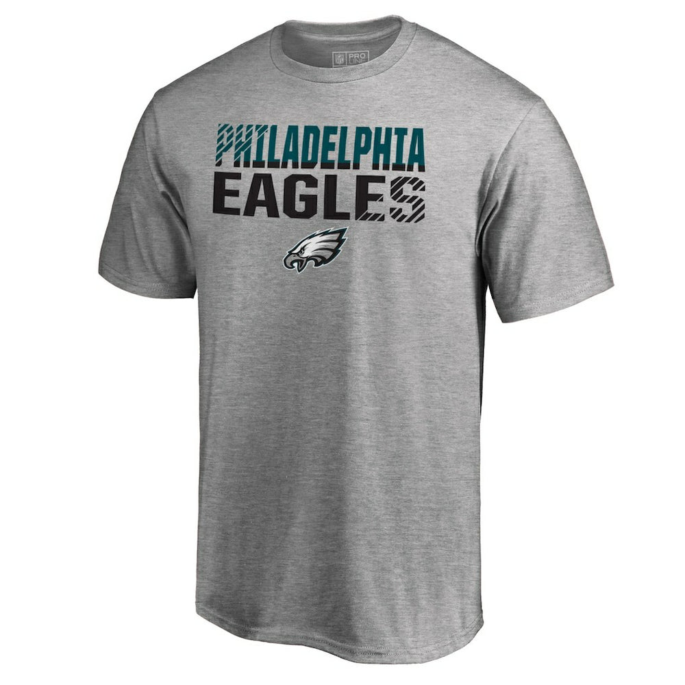 Philadelphia Eagles Iconic Collection Fade Out T-Shirt - Ash - NFL