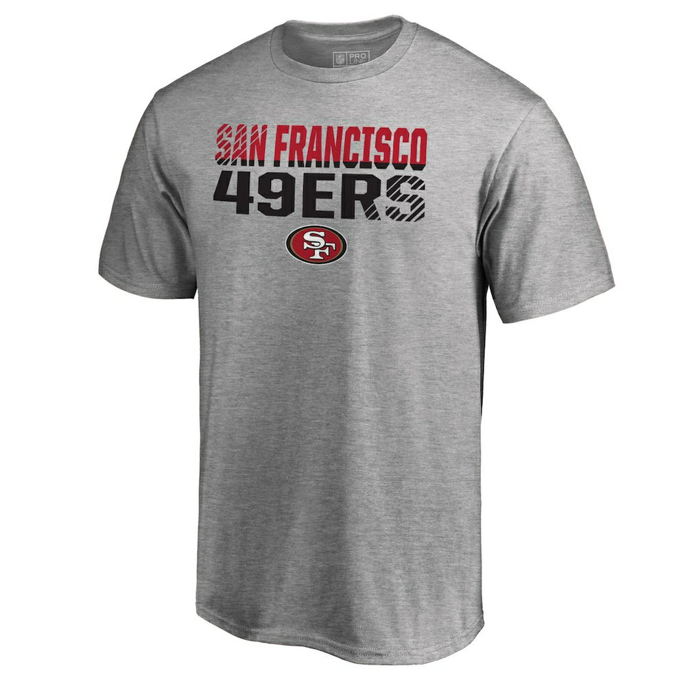 San Francisco 49ers Iconic Collection Fade Out T-Shirt - Ash - NFL