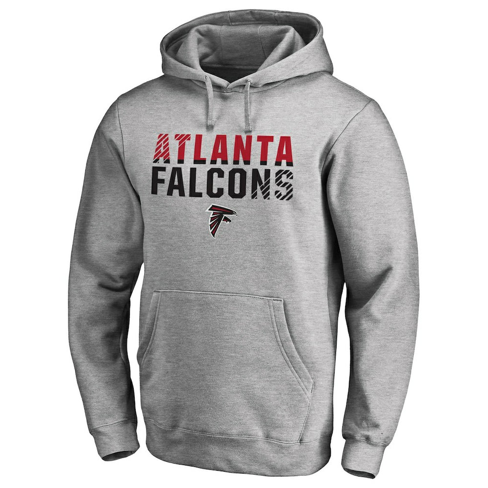 Atlanta Falcons Iconic Collection Fade Out Pullover Hoodie - Ash - NFL