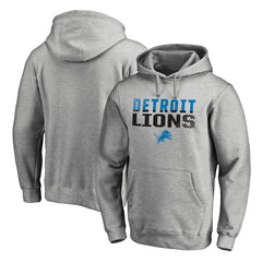 Detroit Lions Iconic Collection Fade Out Pullover Hoodie - Ash - NFL