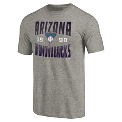 Arizona Diamondbacks Cooperstown Collection Antique Stack Tri-Blend T-Shirt Outlet