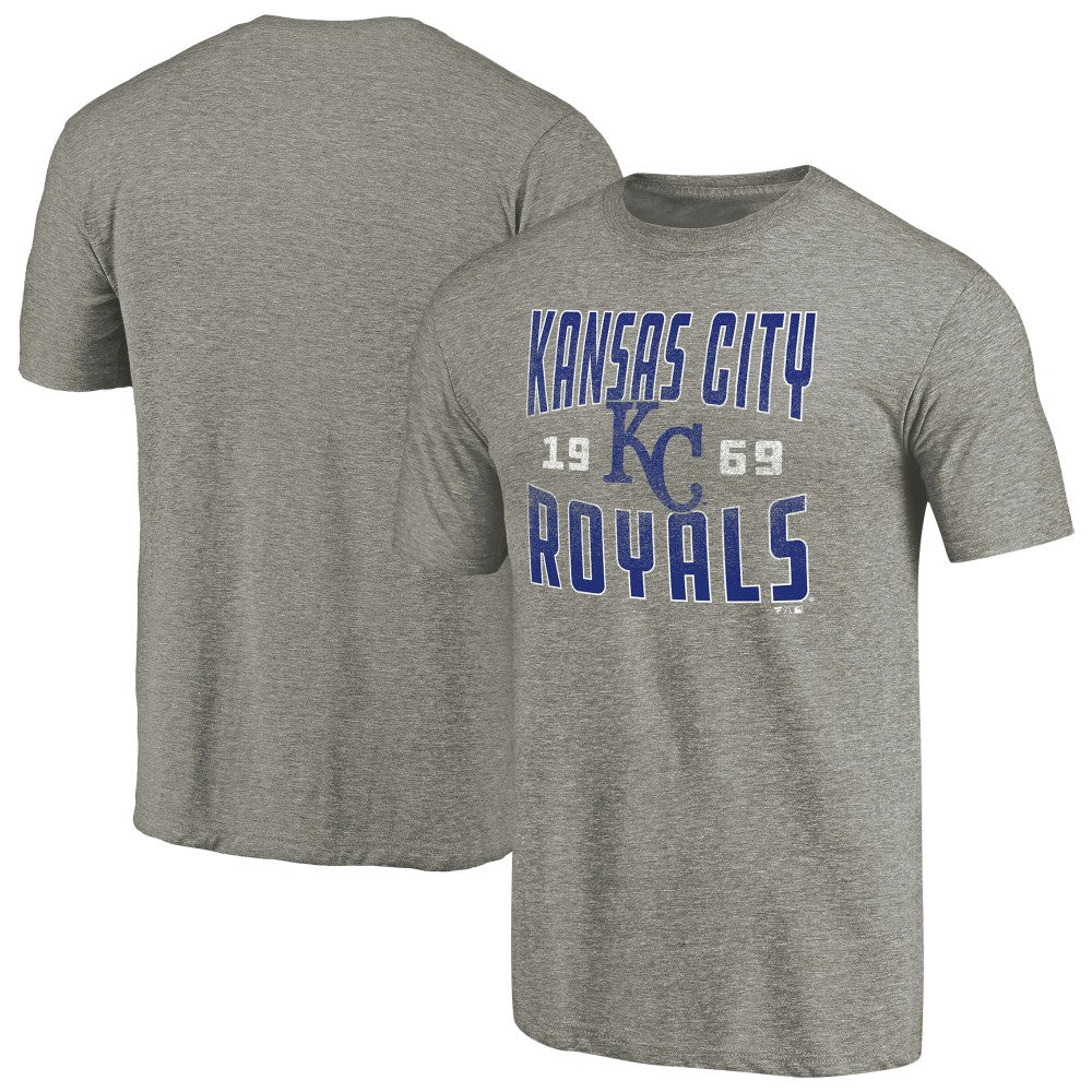 Kansas City Royals Cooperstown Collection Antique Stack Tri-Blend T-Shirt Sale