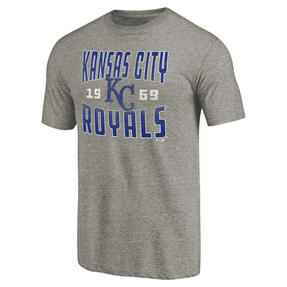 Kansas City Royals Cooperstown Collection Antique Stack Tri-Blend T-Shirt Sale