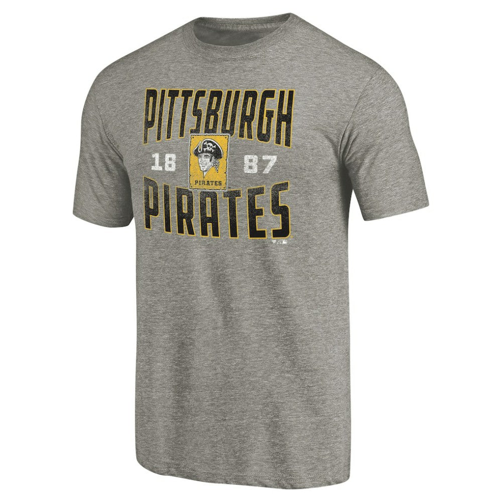 Pittsburgh Pirates Cooperstown Collection Antique Stack Tri-Blend T-Shirt for sale