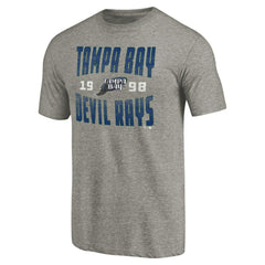 Tampa Bay Rays Cooperstown Collection Antique Stack Tri-Blend T-Shirt Sale