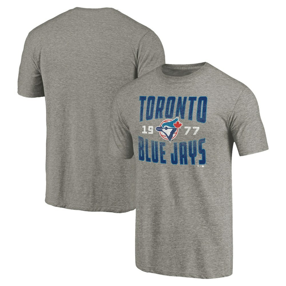 Toronto Blue Jays Cooperstown Collection Antique Stack Tri-Blend T-Shirt Near Me
