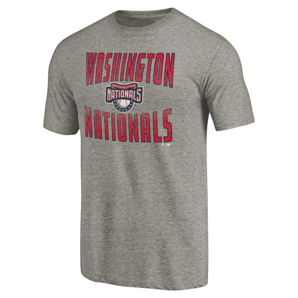 Washington Nationals Cooperstown Collection Antique Stack Tri-Blend T-Shirt Near Me