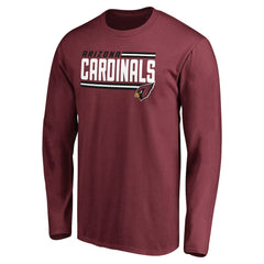 Arizona Cardinals Iconic Collection On Side Stripe Long Sleeve T-Shirt - Cardinal - NFL