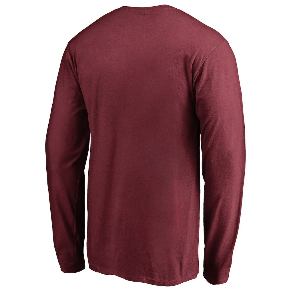 Arizona Cardinals Iconic Collection On Side Stripe Long Sleeve T-Shirt - Cardinal - NFL
