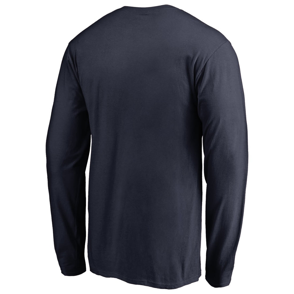 Seattle Seahawks Iconic Collection On Side Stripe Long Sleeve T-Shirt - College Navy - NFL