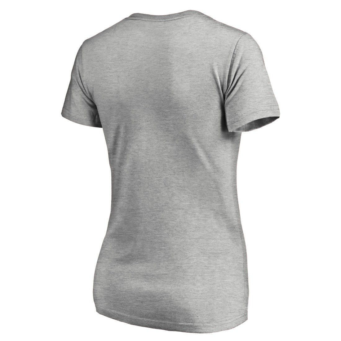 Tampa Bay Buccaneers Women's Iconic Collection On Side Stripe V-Neck T-Shirt - Heather Gray - NFL